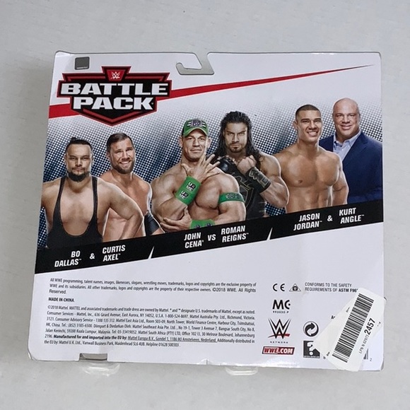 NIB Mattel Battle Pack Kurt Angle & Jason Jordan - Series 56 - Ages 6+ - Picture 2 of 2